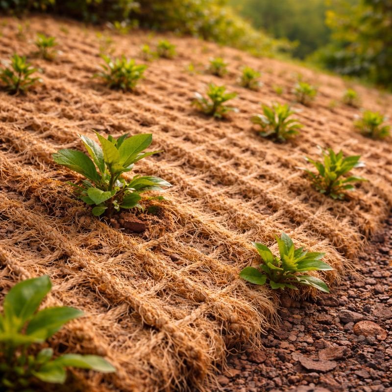 Riverbank protection with coir mats (placeholder image)